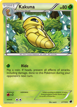 Kakuna #2 Kakuna - Plasma Freeze - #2 - Pokemon TCG card
