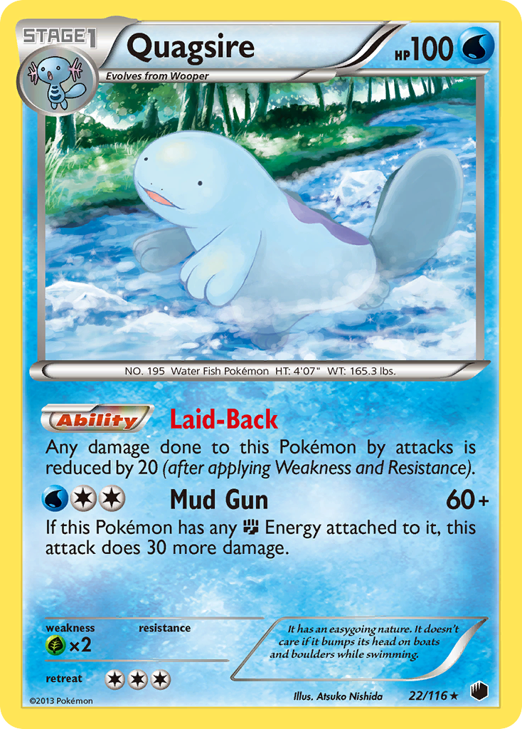 Quagsire - Plasma Freeze - #22 - Pokemon TCG card