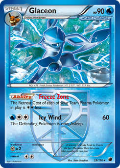 Glaceon - Plasma Freeze - #23 - Pokemon TCG card