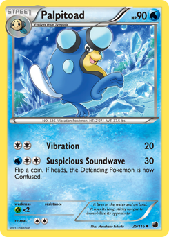 Palpitoad - Plasma Freeze - #25 - Pokemon TCG card
