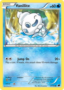Vanillite - Plasma Freeze - #27 - Pokemon TCG card