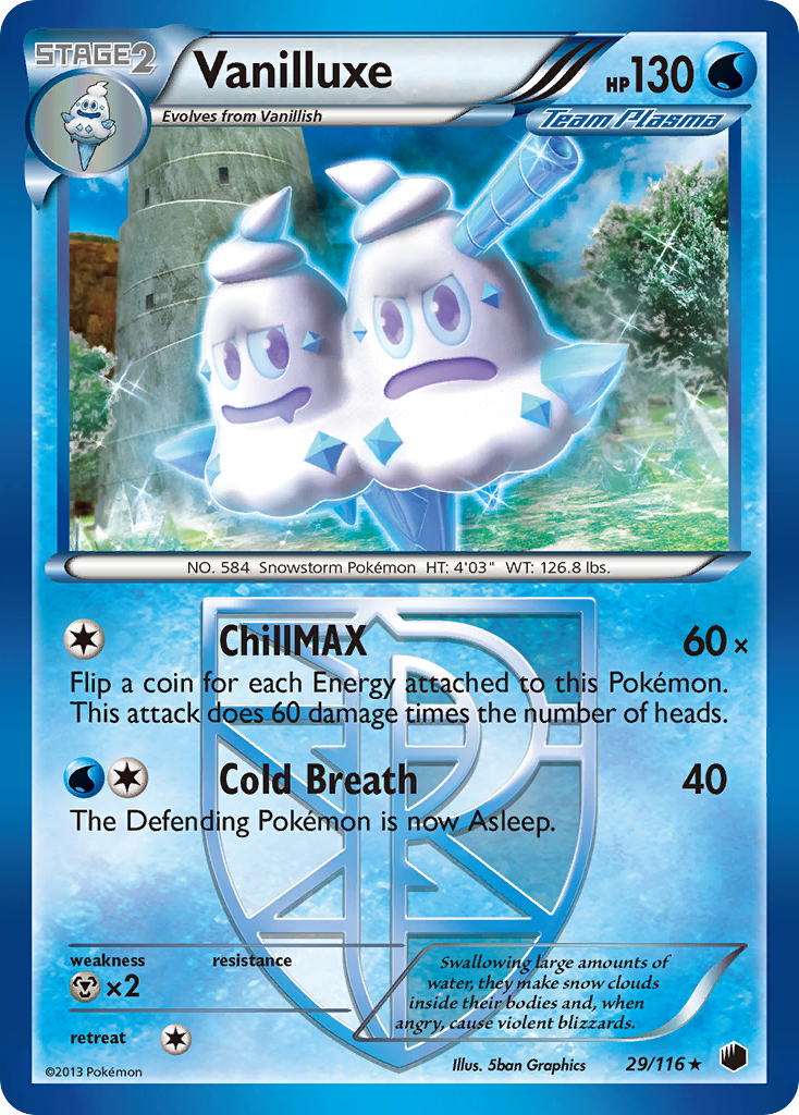 Vanilluxe - Plasma Freeze - #29 - Pokemon TCG card