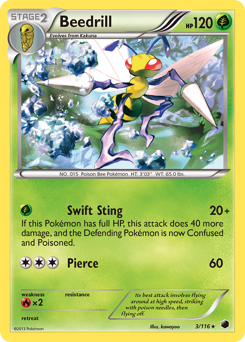Beedrill #3 Beedrill - Plasma Freeze - #3 - Pokemon TCG card