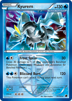 Kyurem #31 Kyurem - Plasma Freeze - #31 - Pokemon TCG card