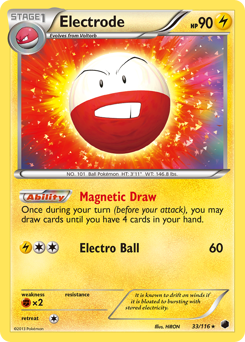 Electrode #33 Electrode - Plasma Freeze - #33 - Pokemon TCG card