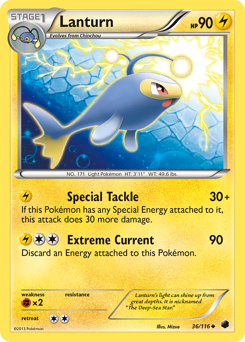 Lanturn - Plasma Freeze - #36 - Pokemon TCG card