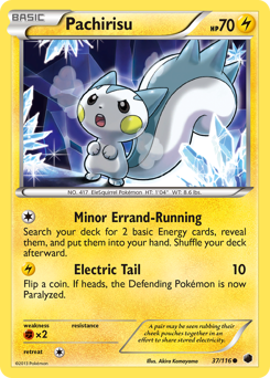 Pachirisu #37 Pachirisu - Plasma Freeze - #37 - Pokemon TCG card