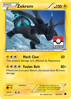 Zekrom - Plasma Freeze - #39 - Pokemon TCG card
