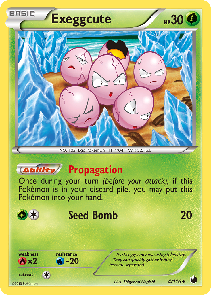Exeggcute - Plasma Freeze - #4 - Pokemon TCG card