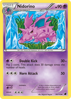 Nidorino - Plasma Freeze - #44 - Pokemon TCG card