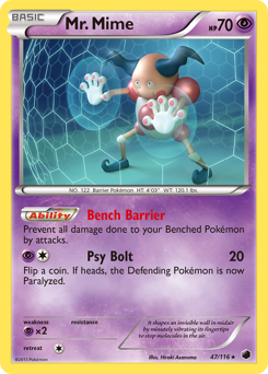 Mr. Mime - Plasma Freeze - #47 - Pokemon TCG card