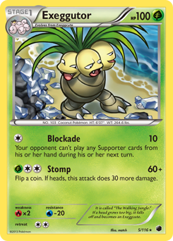 Exeggutor #5 Exeggutor - Plasma Freeze - #5 - Pokemon TCG card