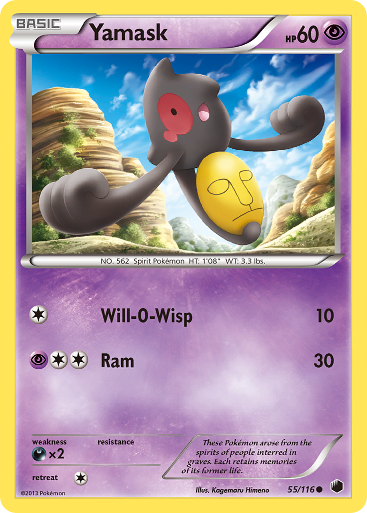 Yamask - Plasma Freeze - #55 - Pokemon TCG card