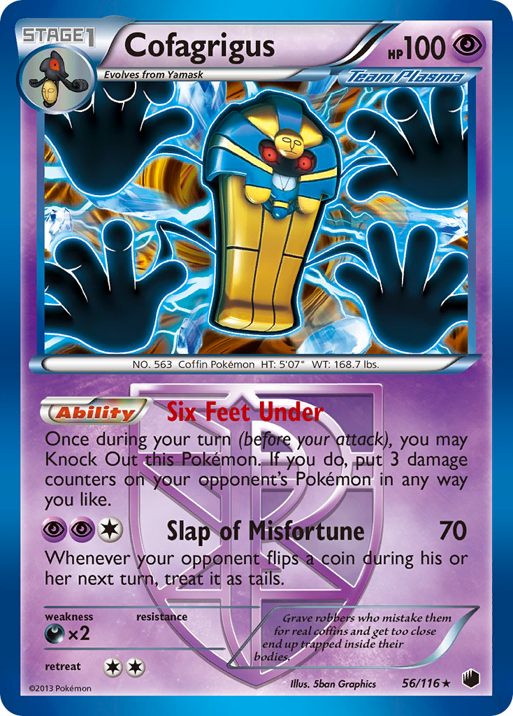 Cofagrigus - Plasma Freeze - #56 - Pokemon TCG card