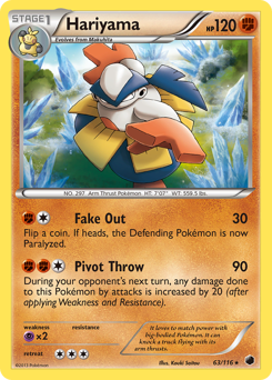 Hariyama #63 Hariyama - Plasma Freeze - #63 - Pokemon TCG card