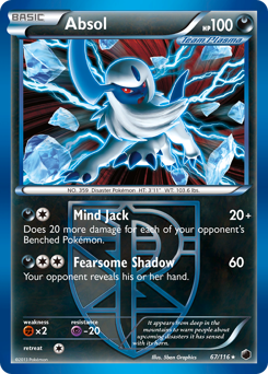 Absol #67 Absol - Plasma Freeze - #67 - Pokemon TCG card