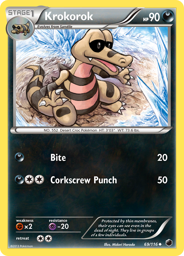 Krokorok - Plasma Freeze - #69 - Pokemon TCG card