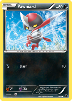 Pawniard #71 Pawniard - Plasma Freeze - #71 - Pokemon TCG card
