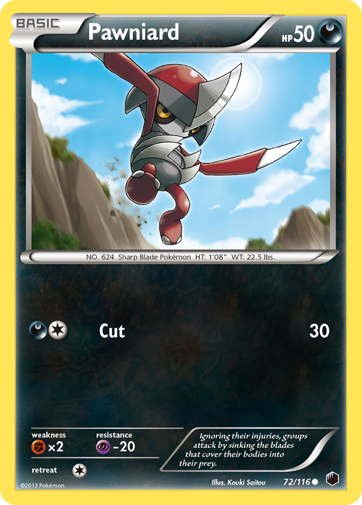 Pawniard - Plasma Freeze - #72 - Pokemon TCG card