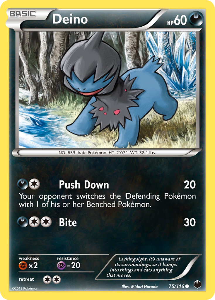 Deino - Plasma Freeze - #75 - Pokemon TCG card