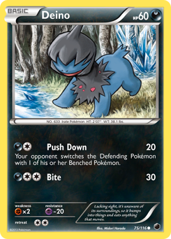 Deino #75 Deino - Plasma Freeze - #75 - Pokemon TCG card