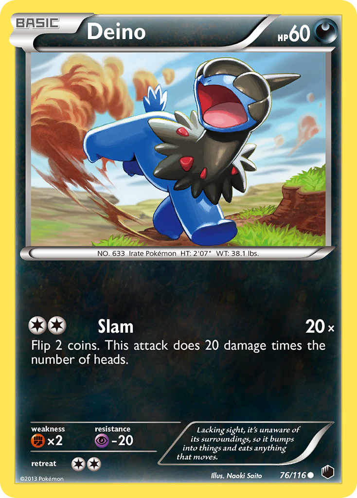 Deino - Plasma Freeze - #76 - Pokemon TCG card
