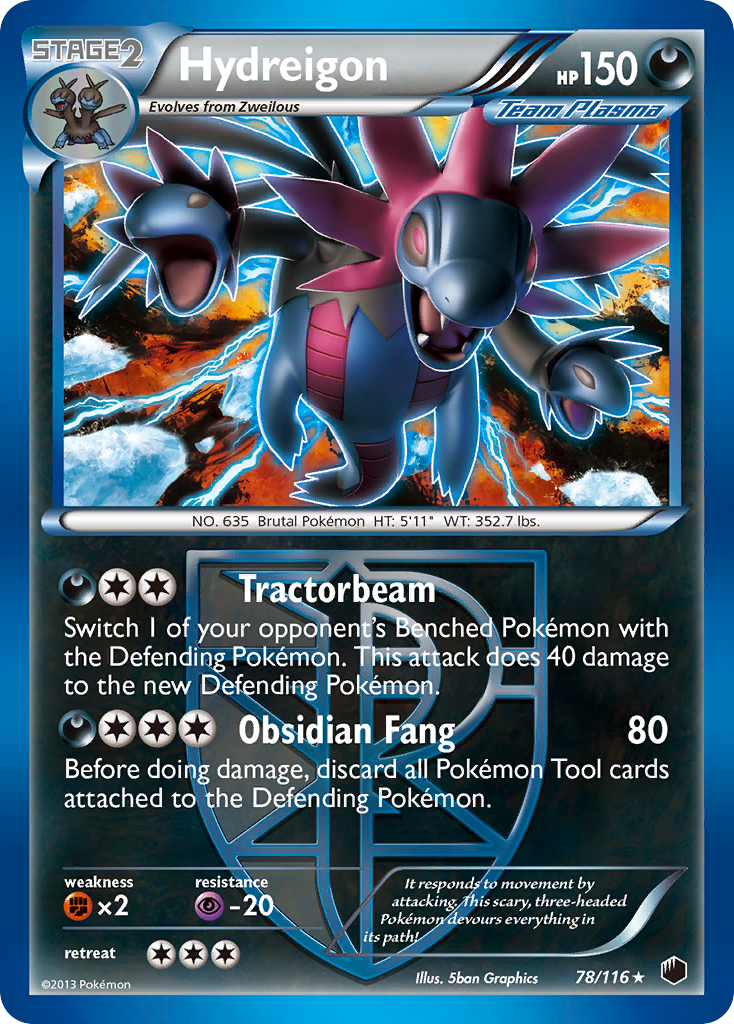 Hydreigon - Plasma Freeze - #78 - Pokemon TCG card
