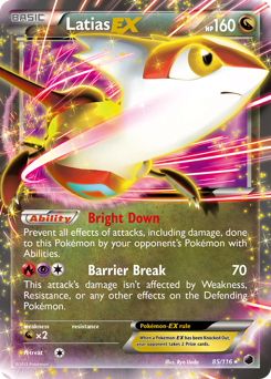 Latias-EX - Plasma Freeze - #85 - Pokemon TCG card