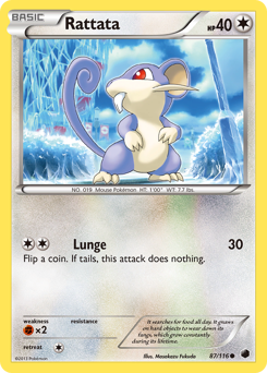 Rattata - Plasma Freeze - #87 - Pokemon TCG card