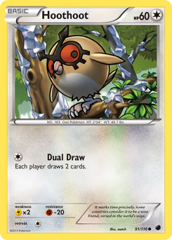 Hoothoot - Plasma Freeze - #91 - Pokemon TCG card