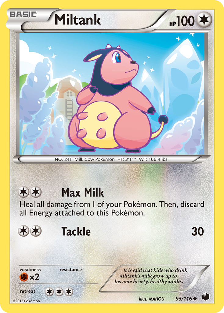 Miltank - Plasma Freeze - #93 - Pokemon TCG card