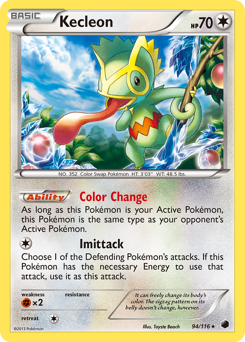Kecleon #94 Kecleon - Plasma Freeze - #94 - Pokemon TCG card