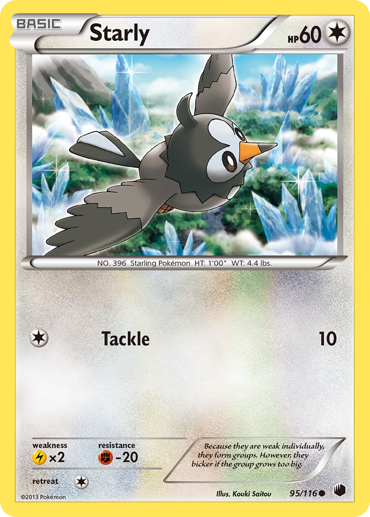 Starly - Plasma Freeze - #95 - Pokemon TCG card