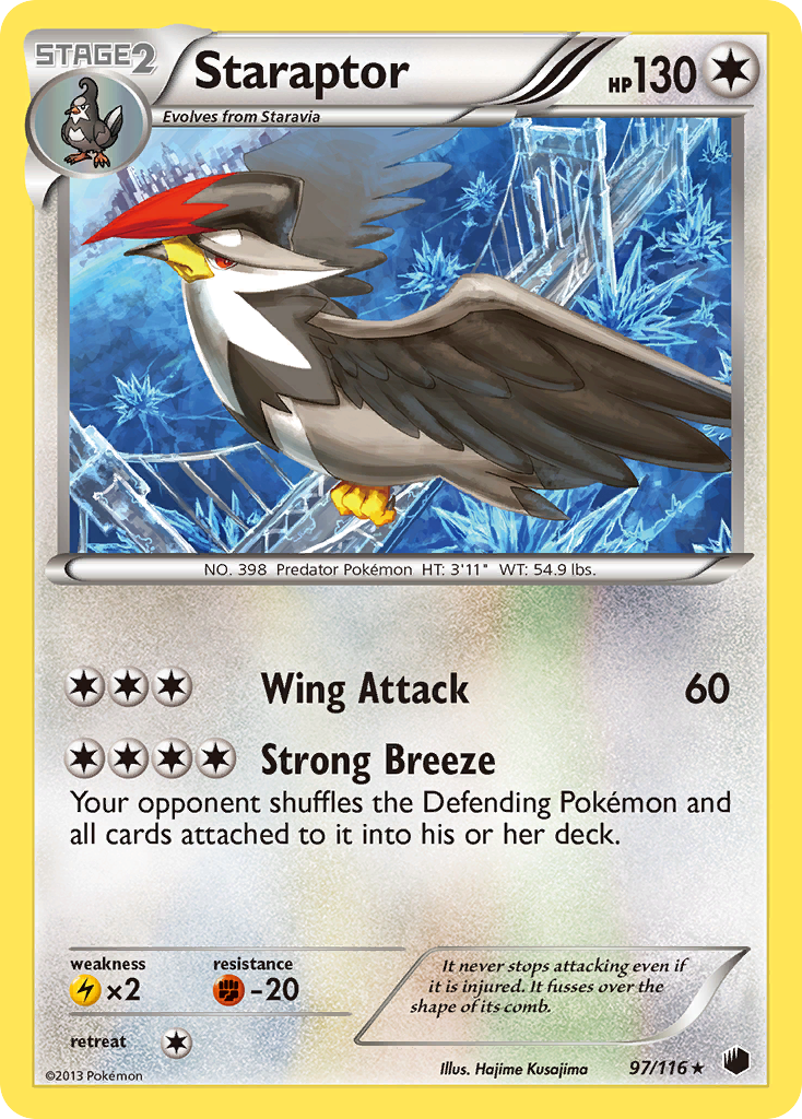 Staraptor - Plasma Freeze - #97 - Pokemon TCG card
