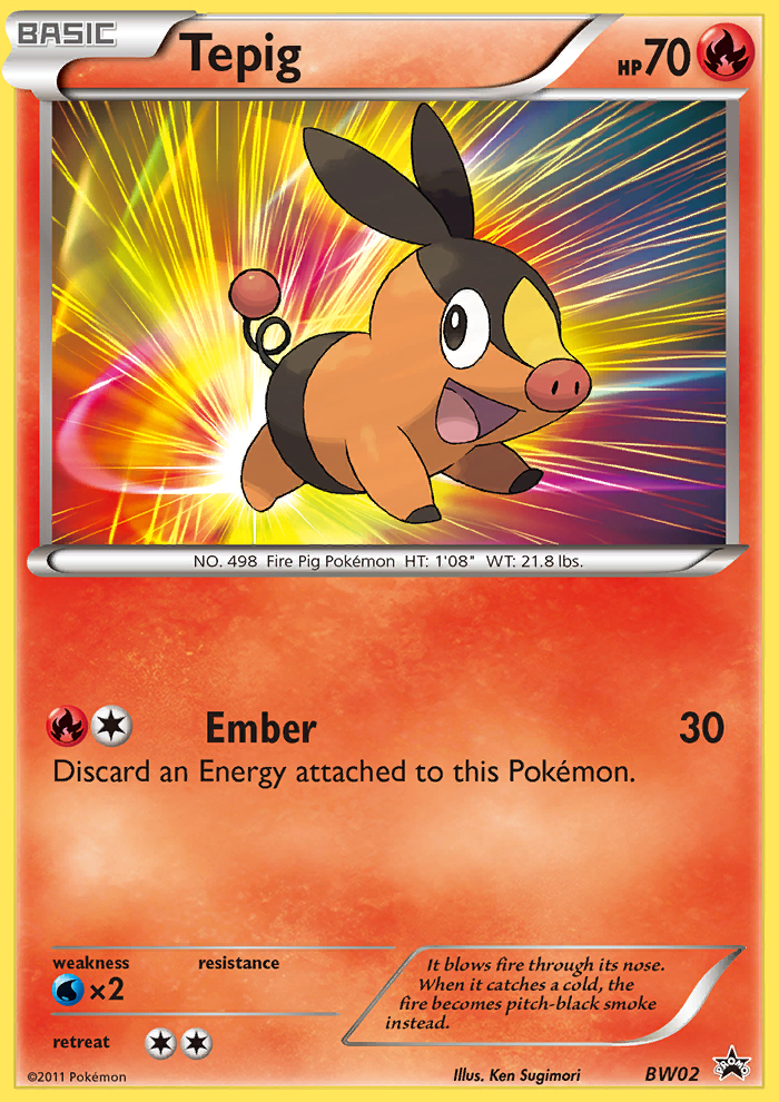Tepig - BW Black Star Promos - #BW02 - Pokemon TCG card