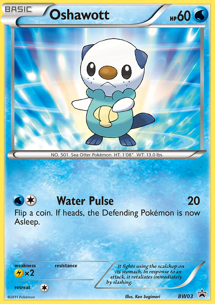 Oshawott - BW Black Star Promos - #BW03 - Pokemon TCG card