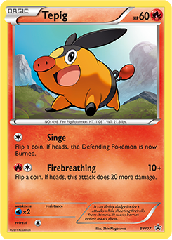 Tepig - BW Black Star Promos - #BW07 - Pokemon TCG card