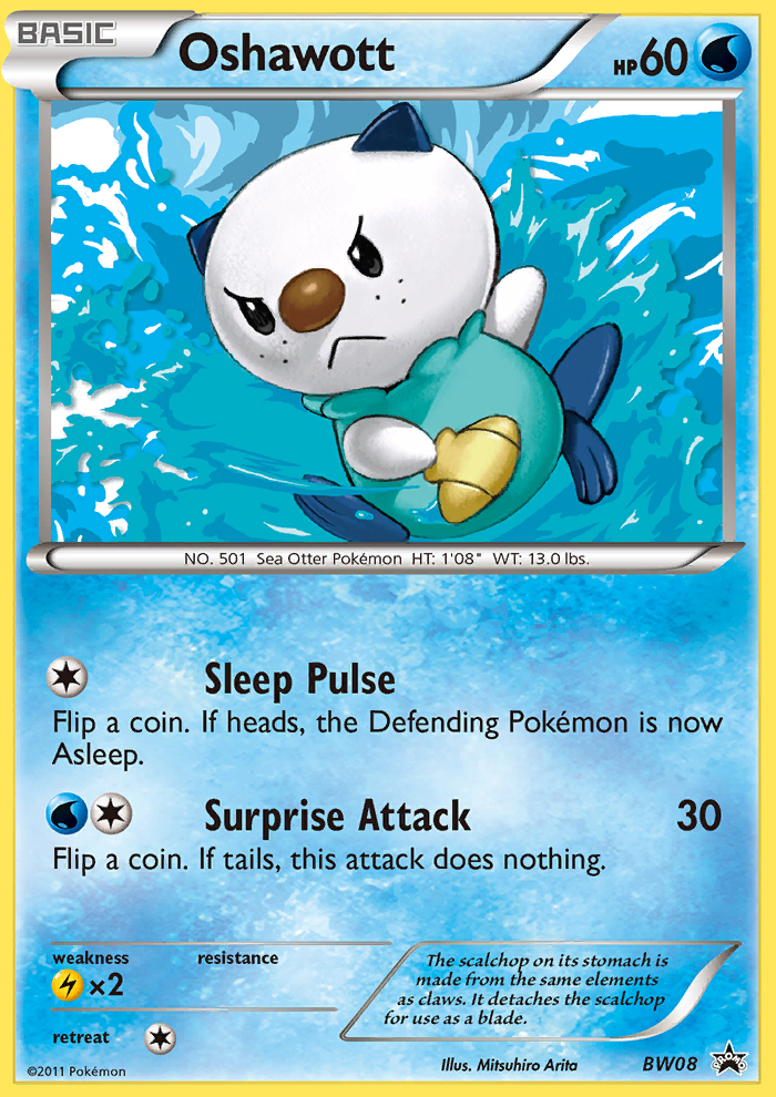 Oshawott - BW Black Star Promos - #BW08 - Pokemon TCG card