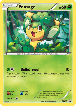 Pansage - BW Black Star Promos - #BW11 - Pokemon TCG card