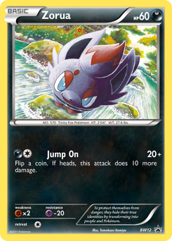 Zorua #BW12 Zorua - BW Black Star Promos - #BW12 - Pokemon TCG card