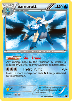 Samurott #BW22 Samurott - BW Black Star Promos - #BW22 - Pokemon TCG card