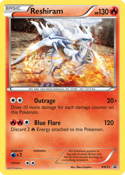 Reshiram #BW23 Reshiram - BW Black Star Promos - #BW23 - Pokemon TCG card