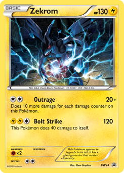 Zekrom - BW Black Star Promos - #BW24 - Pokemon TCG card
