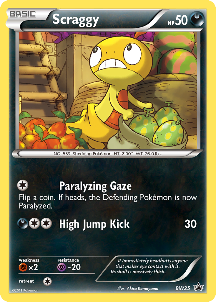 Scraggy - BW Black Star Promos - #BW25 - Pokemon TCG card