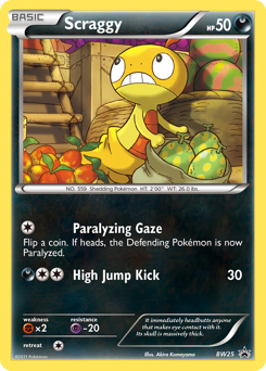 Scraggy - BW Black Star Promos - #BW25 - Pokemon TCG card