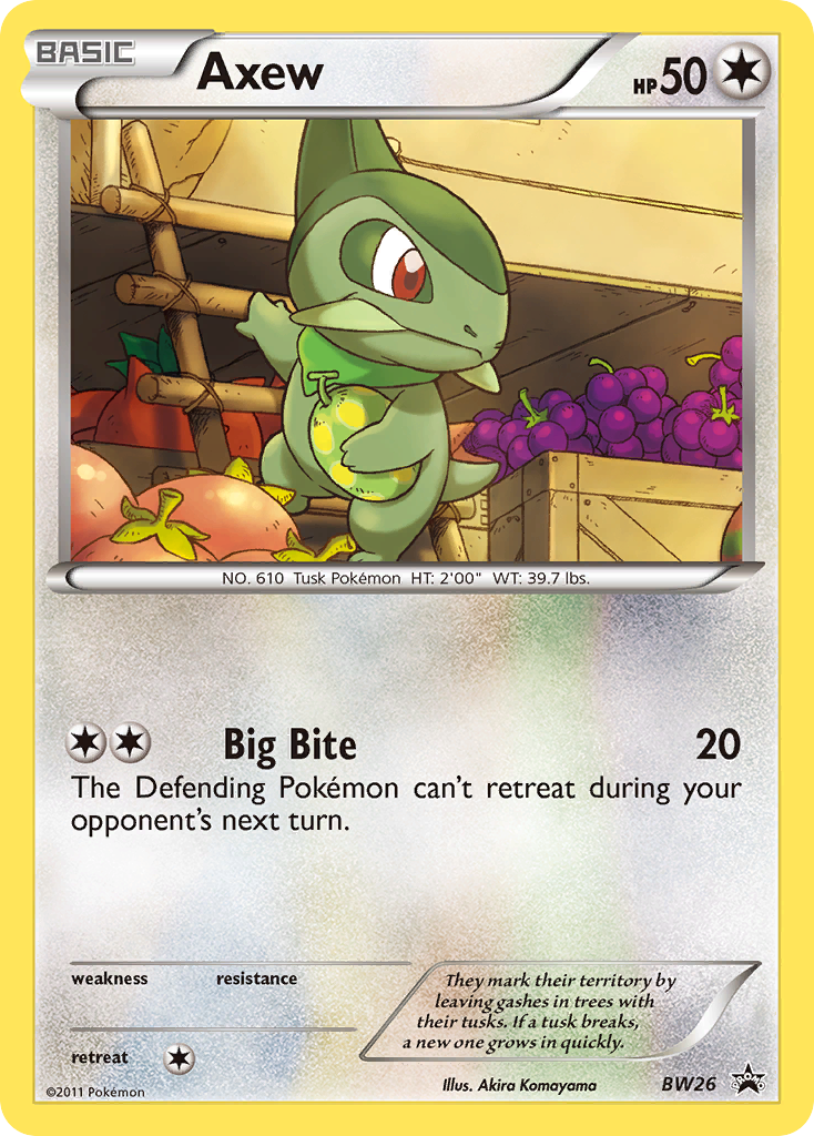 Axew - BW Black Star Promos - #BW26 - Pokemon TCG card