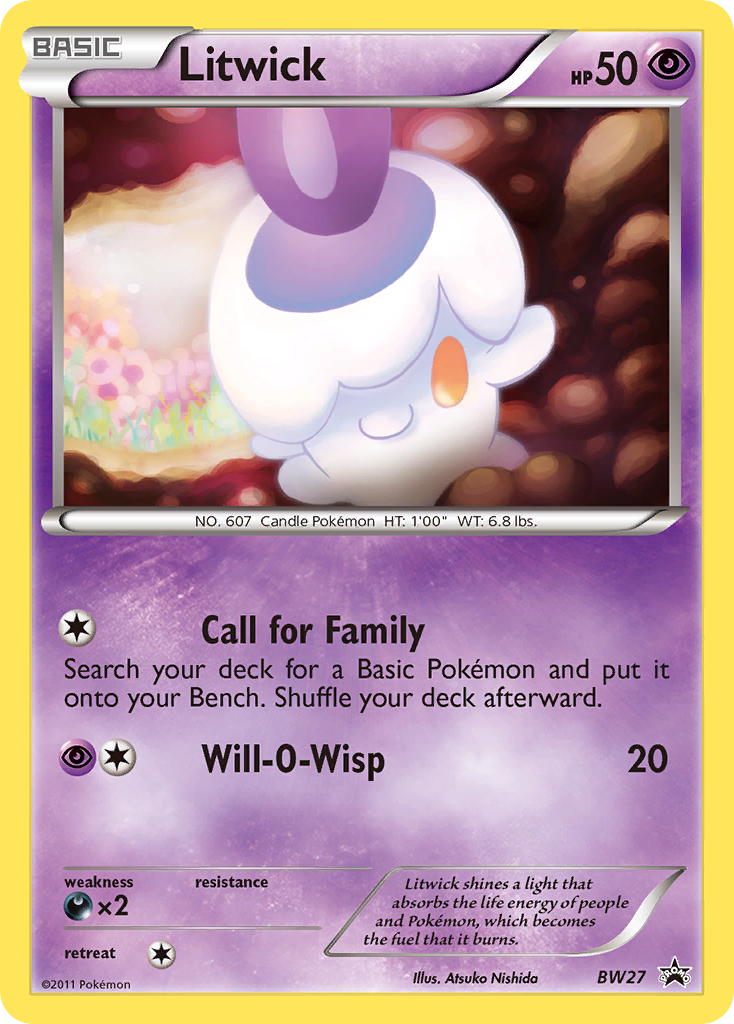 Litwick - BW Black Star Promos - #BW27 - Pokemon TCG card