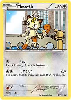Meowth #BW35 Meowth - BW Black Star Promos - #BW35 - Pokemon TCG card