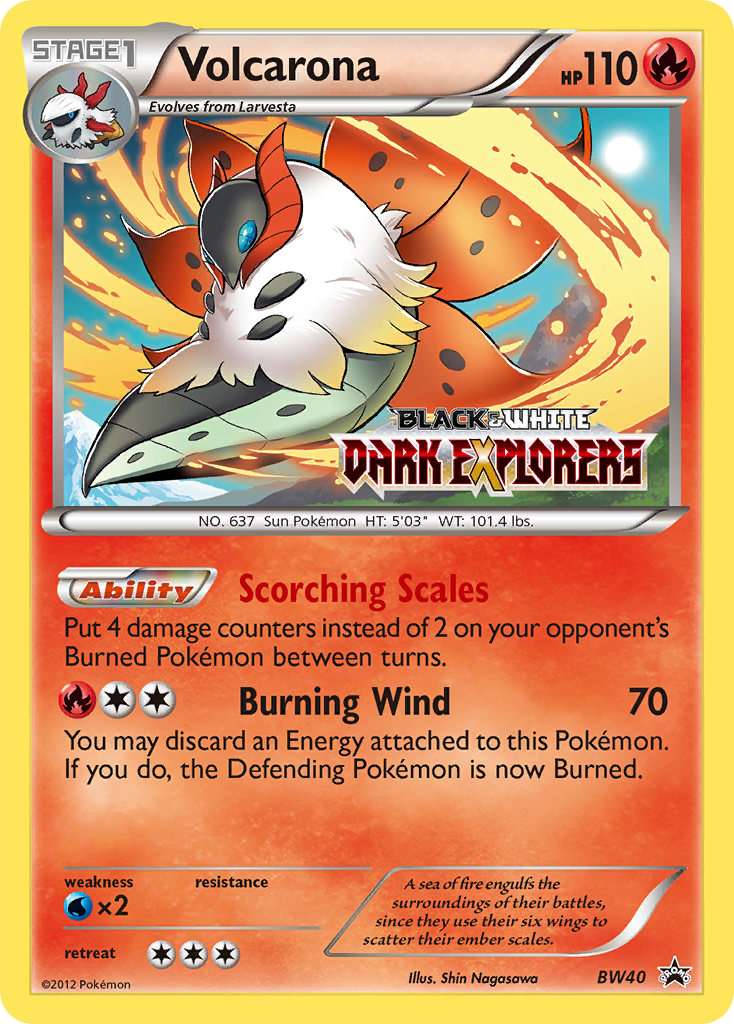 Volcarona - BW Black Star Promos - #BW40 - Pokemon TCG card