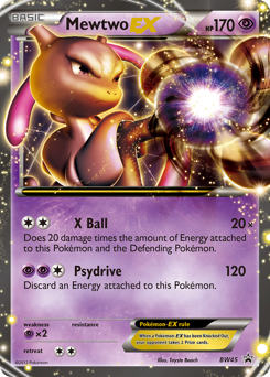 Mewtwo-EX - BW Black Star Promos - #BW45 - Pokemon TCG card